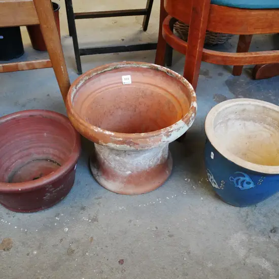 3x garden planters Largest H-260 Diam-320