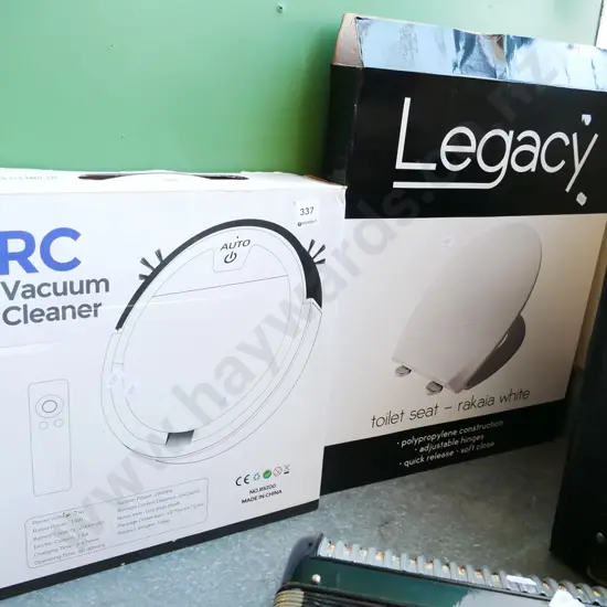 RC robotic vacuum cleaner, legacy toilet seat