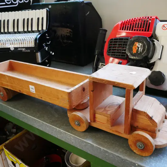homemade oregon toy truck and trailer