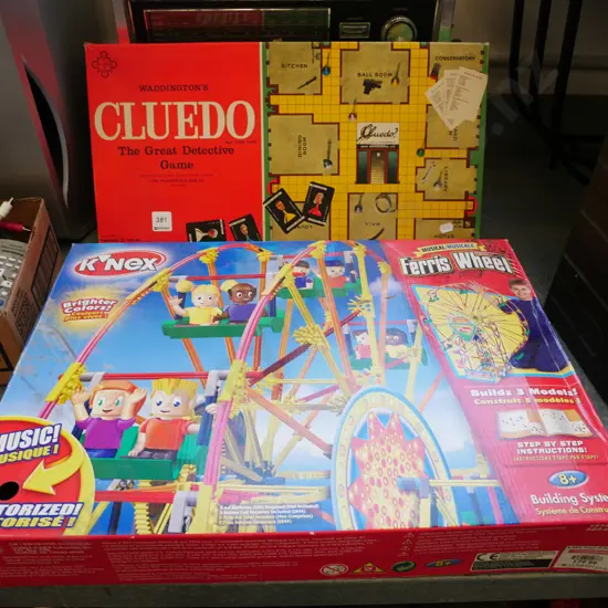 board games, motorised K'Nex Ferris wheel