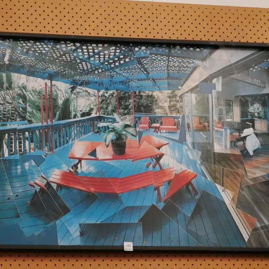 framed photo print - household deck