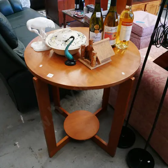 rimu 2 tier lamp table H-790 Diam-660