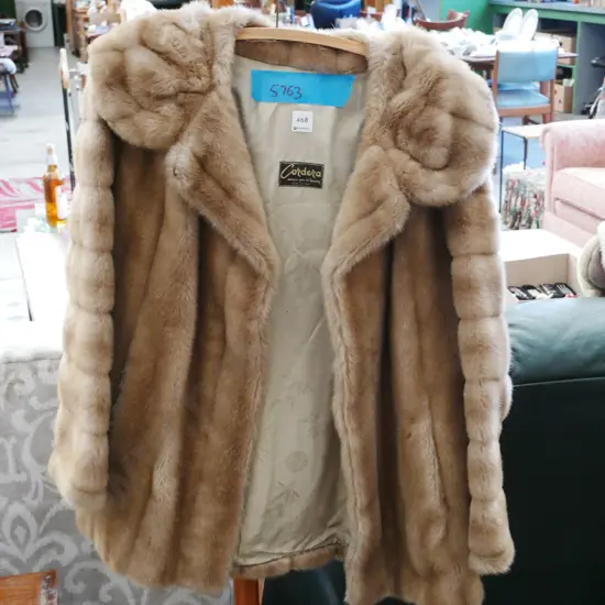 ladies fur coat