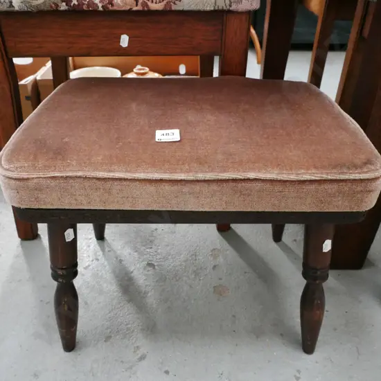 upholstered footstool