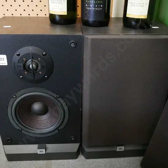 pair of JBL bookcase speakers