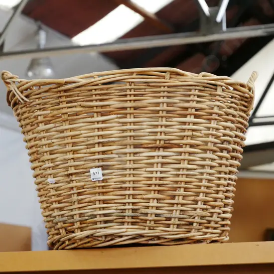 cane wood basket H-370