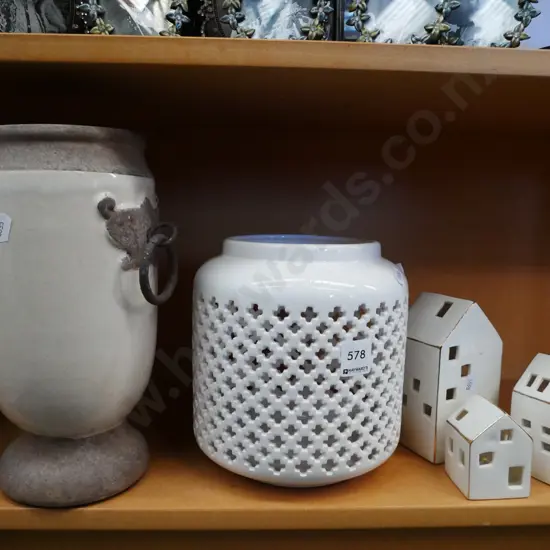 tea lights lanterns, ewer vase H-290