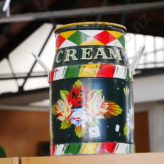 canal art milk pail H-340