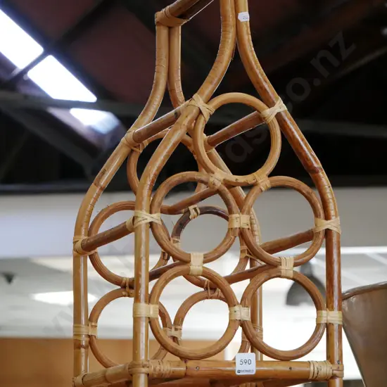 cane wine rack