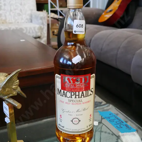 1L bottle of MacPhails Scotch whisky