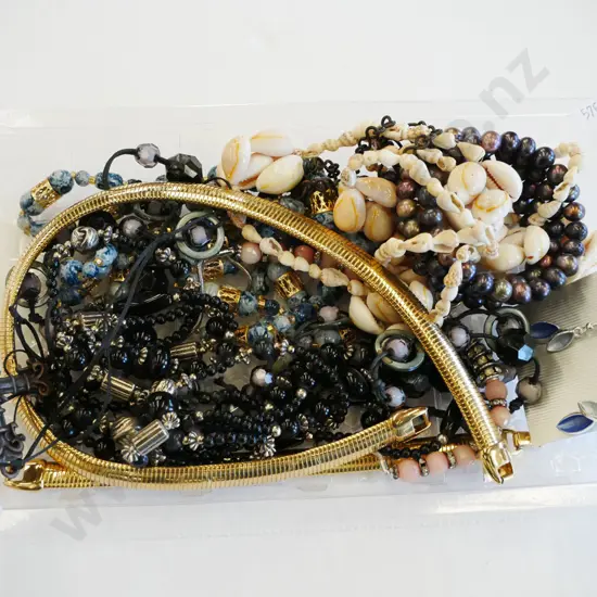 tray of costume jewellery