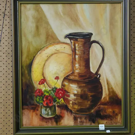 framed Hilda Rivers still life