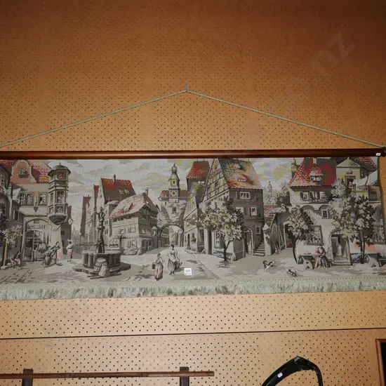 wall tapestry - village square