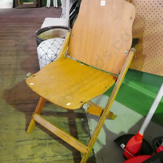 plywood foldaway chair