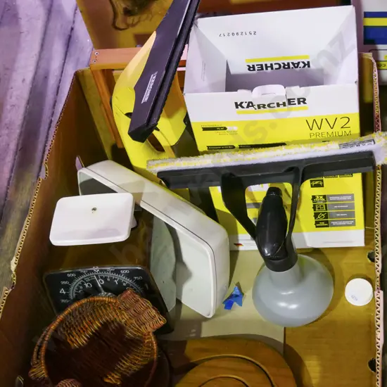 Karcher electric window cleaner, kitchen scales etc