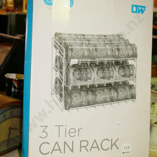boxed 3 tier pantry can rack
