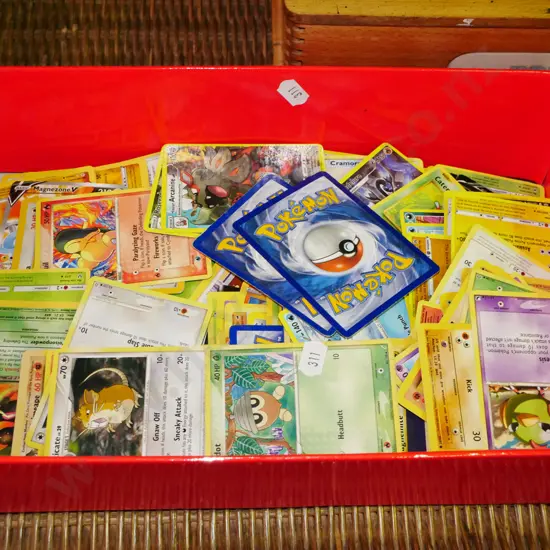 box of Pokemon cards