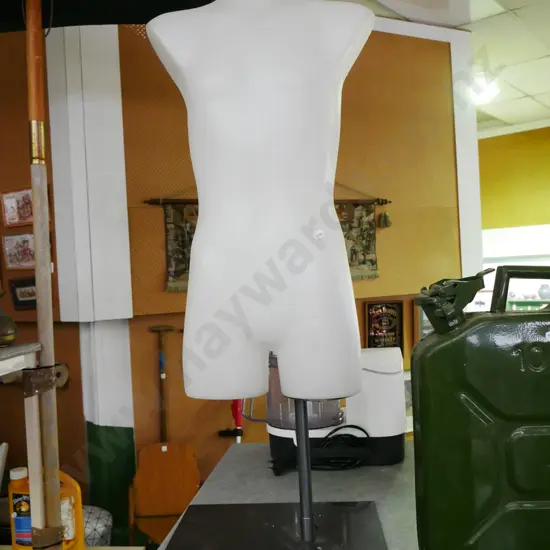 plastic shop mannequin torso on stand H-900