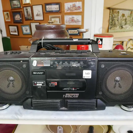 Sharp radio cassette player