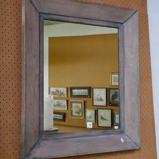 wood framed wall mirror