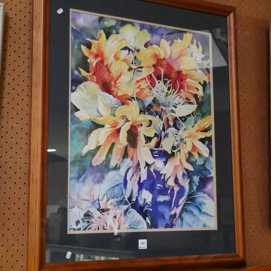framed print - sunflowers
