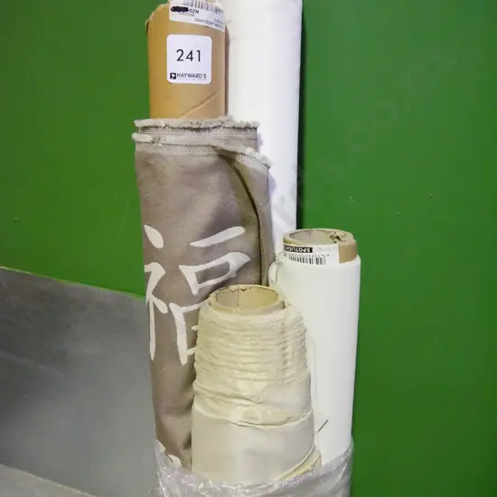 4x bolts of grey upholstery fabric