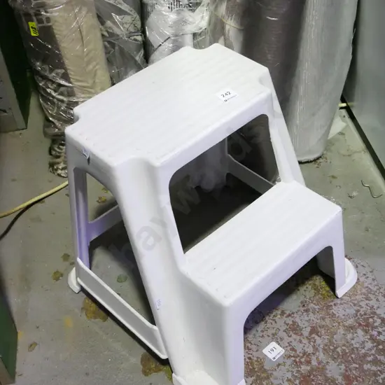 2 step plastic stool