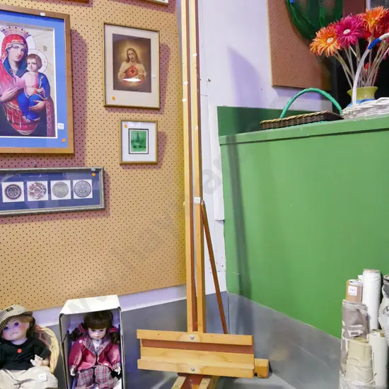 large wooden artist easel