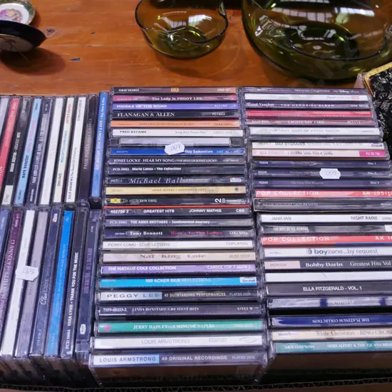 box of CDs