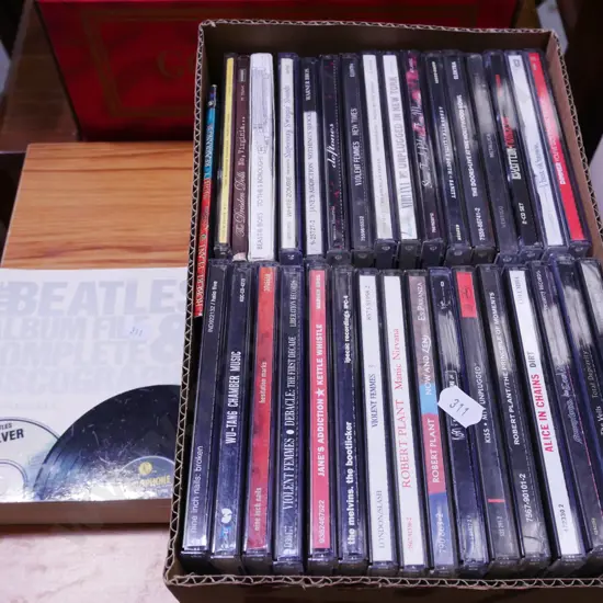 box; CDs, small Beatles book