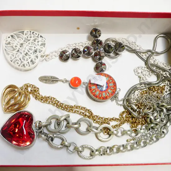 tray of costume jewellery