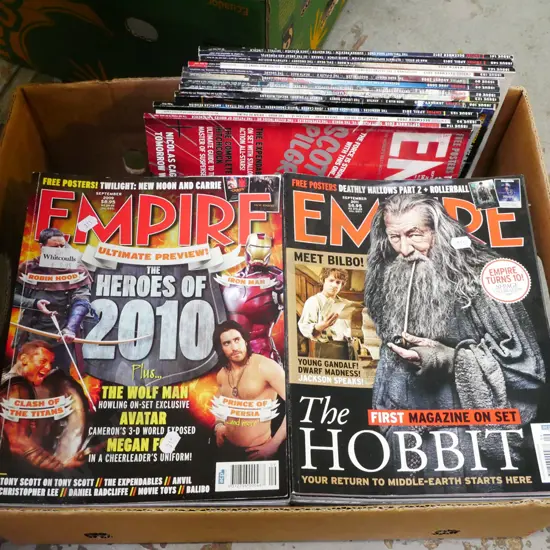 box of Empire film magazines
