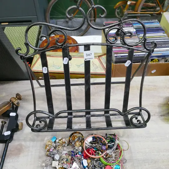 wrought metal cookbook stand
