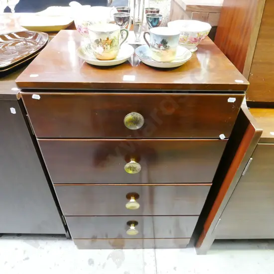 solid rimu 4 drawer chest H-820 W-510 D-400