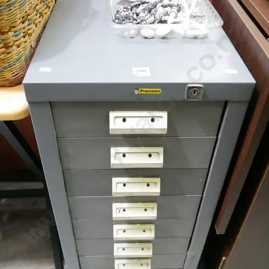 small Precision 7 drawer filing cabinet - no key H-710 W-330 D-380