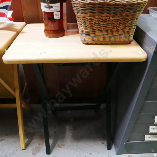 wooden foldaway table