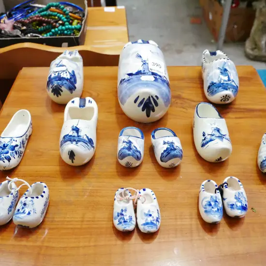 assorted Delft clogs