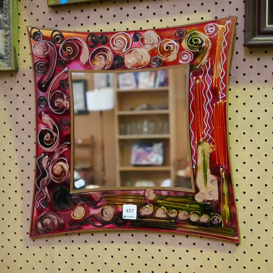 decorative framed wall mirror