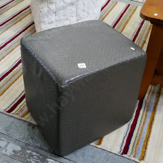 small vinyl ottoman