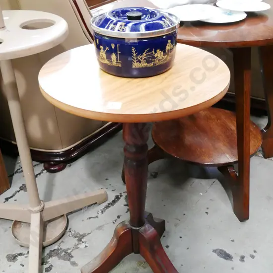 mahogany based mdf topped wine table