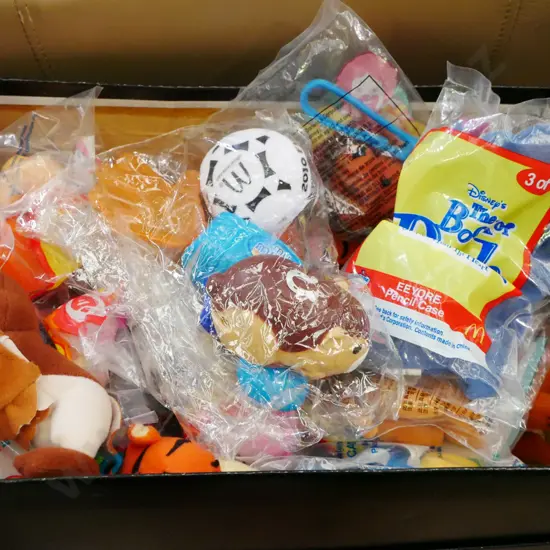 box of MacDonalds toys