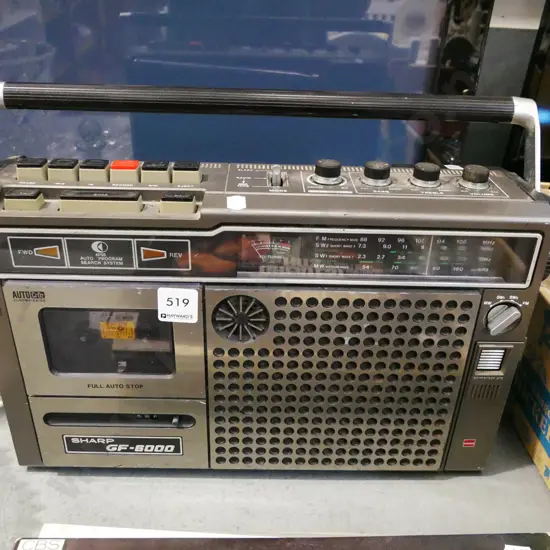 Sharp radio cassette player
