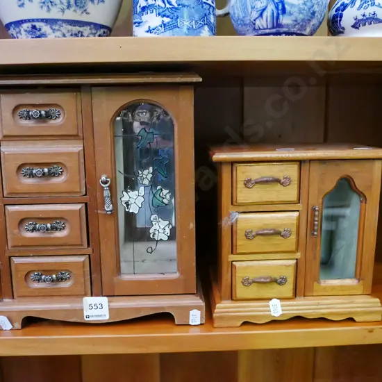 2x jewellery cabinets Tallest 260