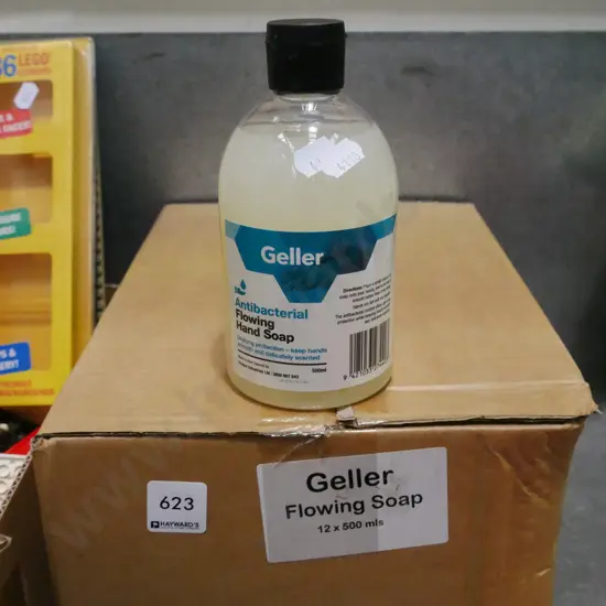 box; Geller antibacterial hand soap
