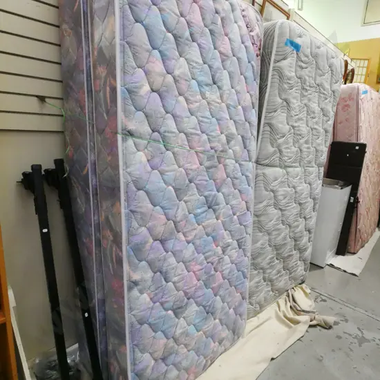 single bed base and mattress