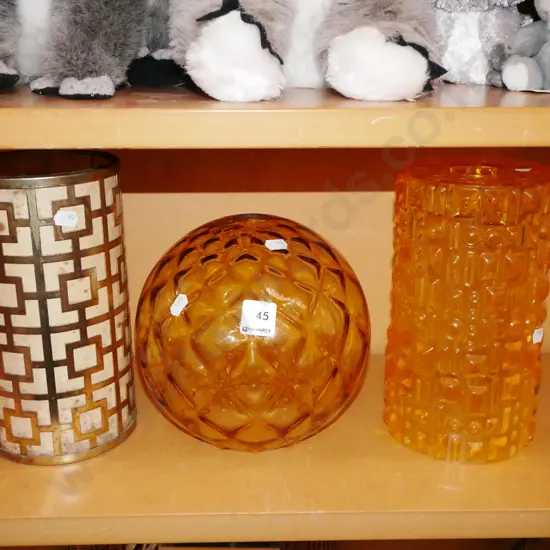 3x retro light shades