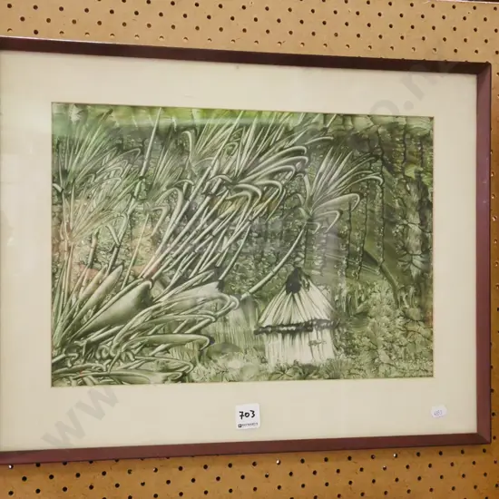 framed print - forest scene