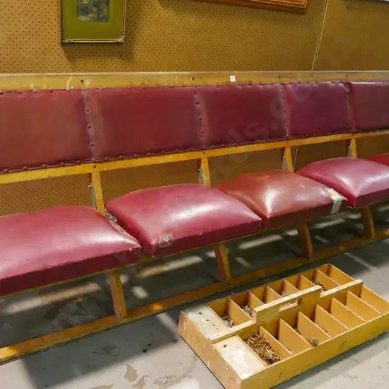 foldaway bench seats - ex John McGlashan Chapel - some rips 