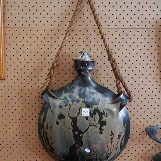pottery wall mounted flask Diam-340