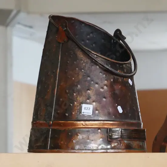 copper coal scuttle